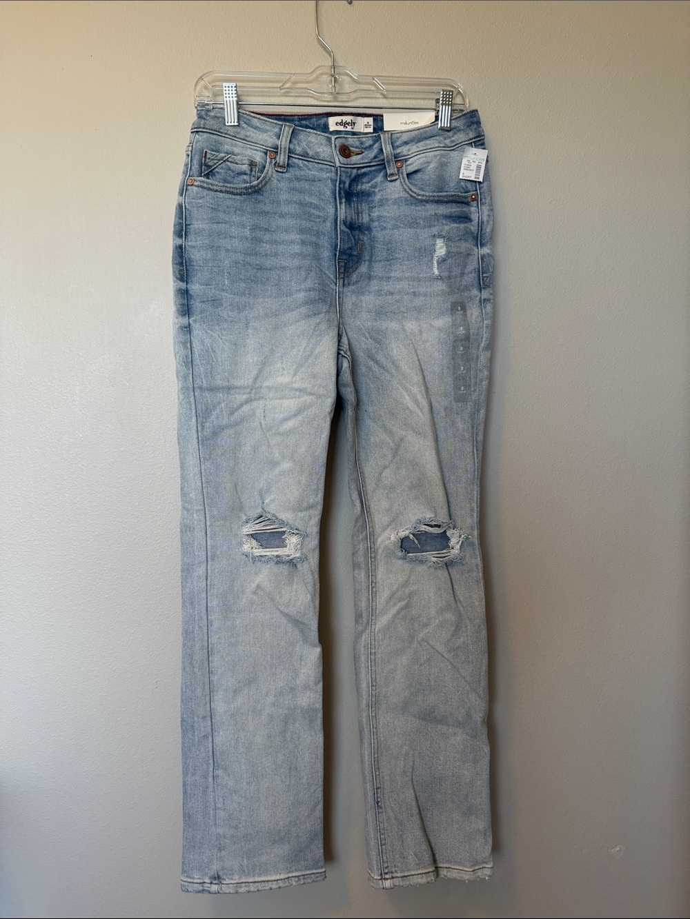 NWT Maurices Edgely Light Blue Slim Boot High Rise Jeans